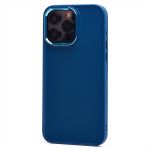 Чехол для Apple iPhone 15 Pro Max силиконовый матовый №6 <синий>