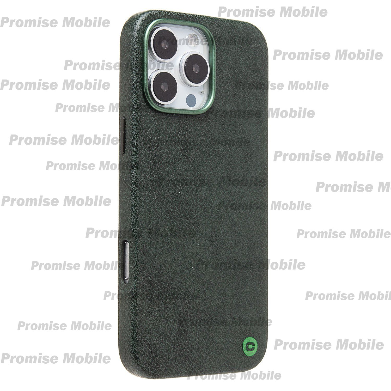 Чехол для Apple iPhone 16 Pro Max натуральная кожа MagSafe <темно-зеленый> ― Розничный PromiseMobile