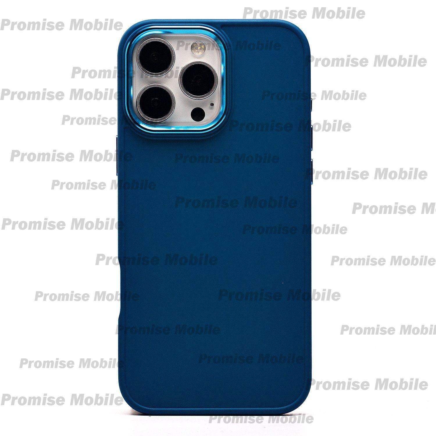 Чехол для Apple iPhone 16 Pro Max силиконовый матовый №6 <синий> ― Розничный PromiseMobile