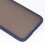Чехол для Apple iPhone 8 Plus пластиковый с окантовкой <темно-синий>