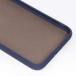 Чехол для Apple iPhone 8 Plus пластиковый с окантовкой <темно-синий>