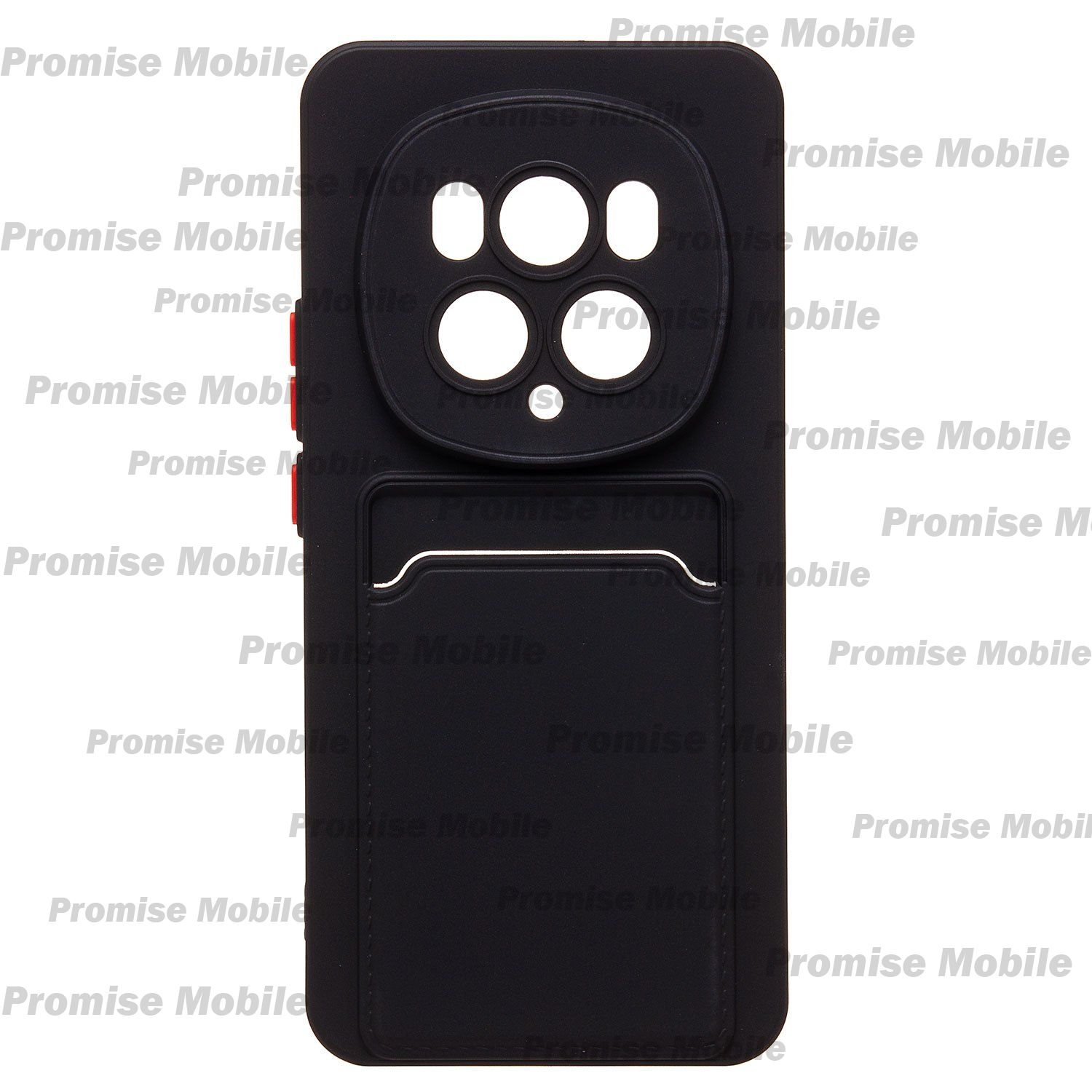 Чехол для Honor Magic 6 Pro (BVL-N49) силиконовый с картхолдером №9 <черный> ― Розничный PromiseMobile