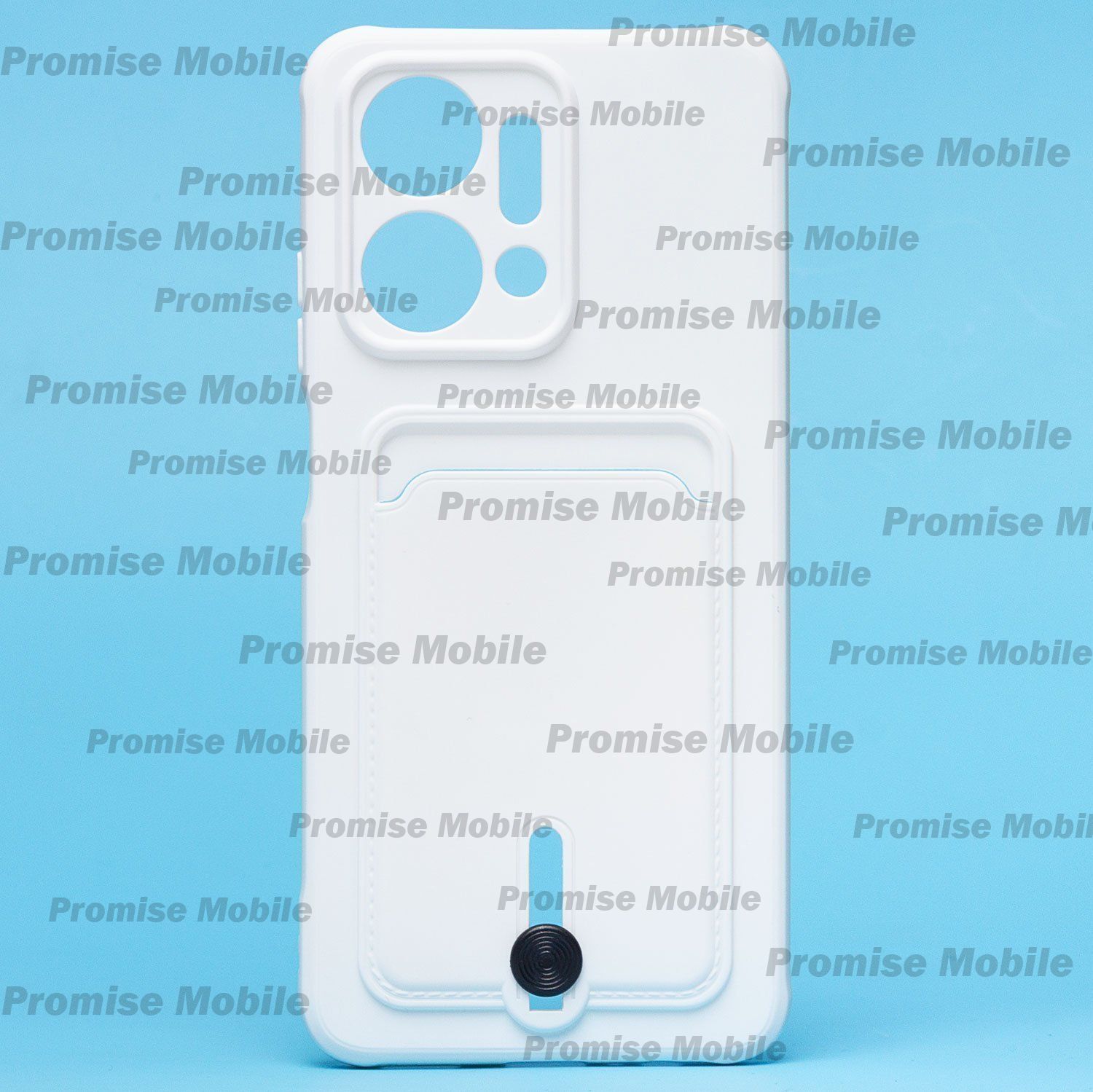 Чехол для Honor X7a (RKY-LX1) силиконовый с картхолдером №4 <белый> ― Розничный PromiseMobile