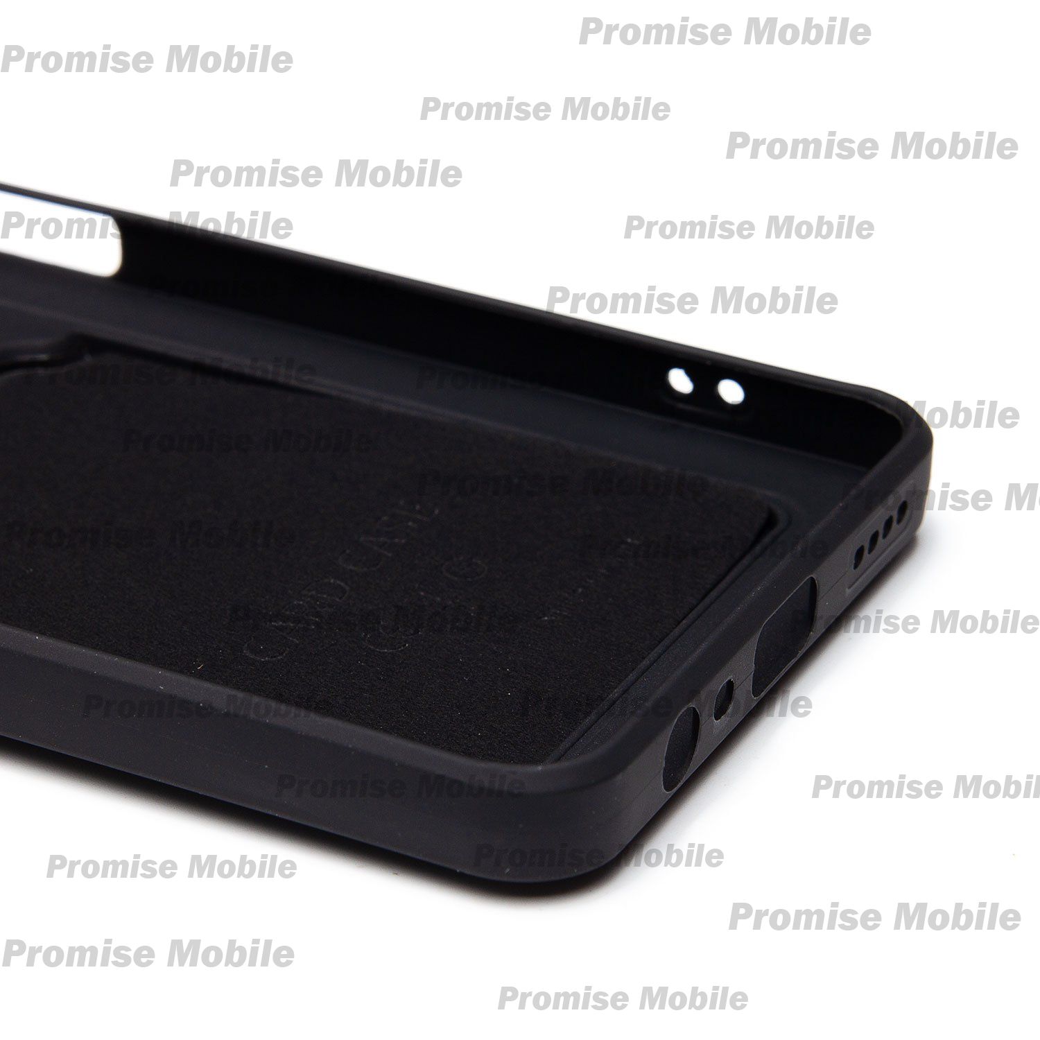 Чехол для Realme 12 5G силиконовый с картхолдером №9 <черный> ― Розничный PromiseMobile