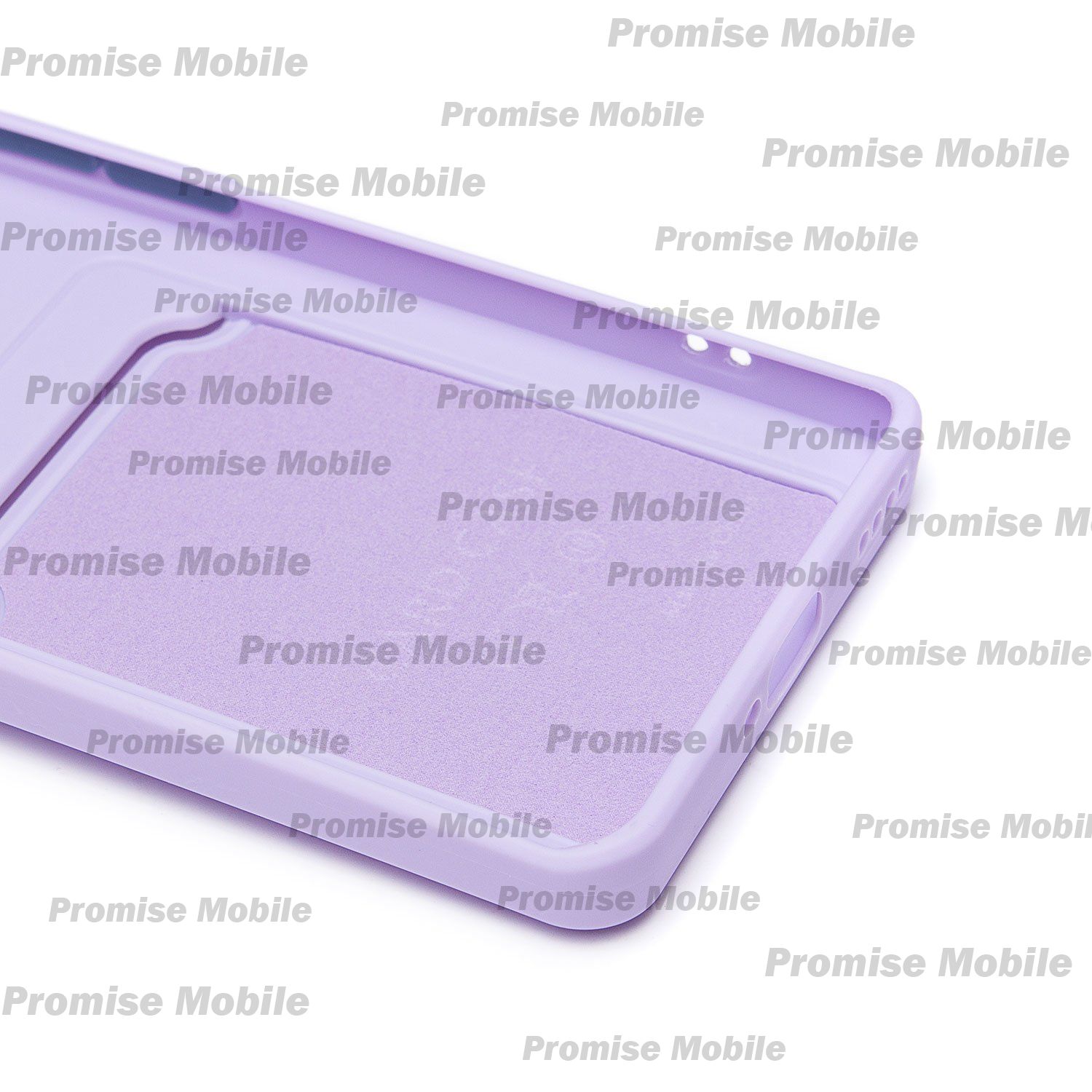 Чехол для Realme 12 Pro 5G силиконовый с картхолдером №9 <светло-фиолетовый> ― Розничный PromiseMobile