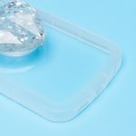 Чехол для Realme C33 силиконовый с попсокетом сердце <прозрачный>