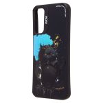 Чехол для Samsung SM-A156B (Galaxy A15 5G) силиконовый (рис. 335/черный кот) <черный>