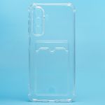 Чехол для Samsung SM-A175F (Galaxy A17) силиконовый с картхолдером №2 <прозрачный>