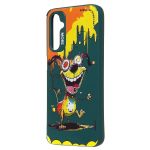 Чехол для Samsung SM-A245F (Galaxy A24) силиконовый (рис. 335/собака) <темно-зеленый>