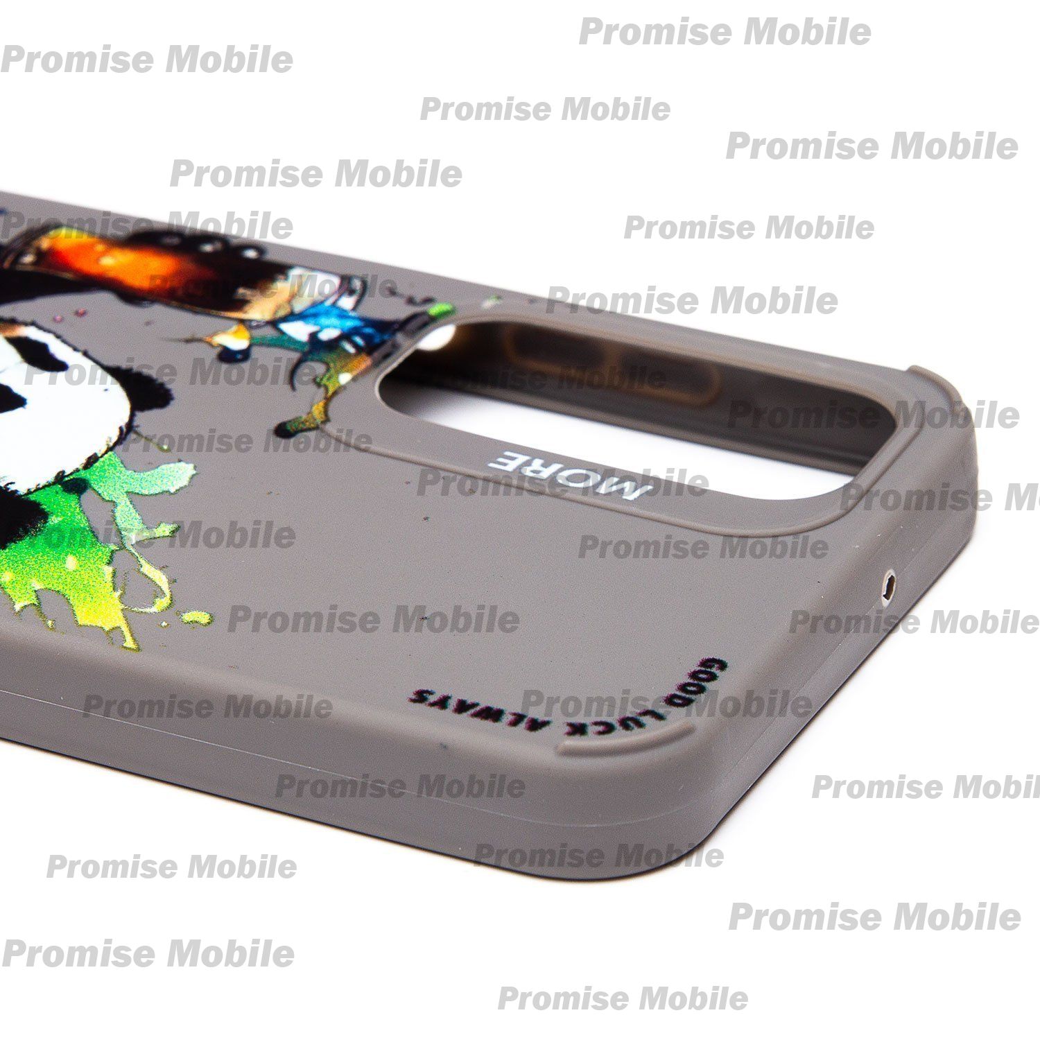 Чехол для Samsung SM-A256E (Galaxy A25 5G) силиконовый (рис. 335/панда) <серый> ― Розничный PromiseMobile