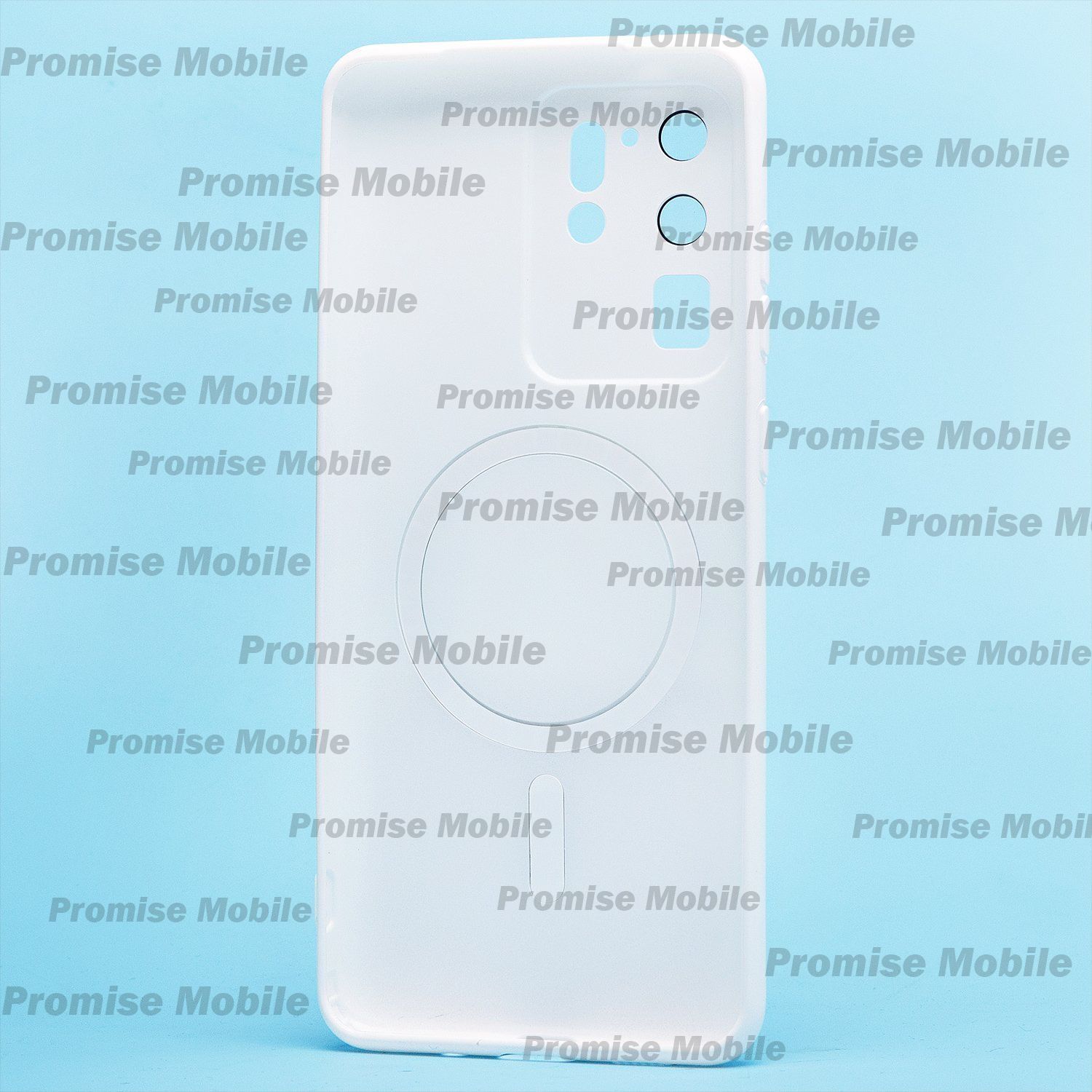 Чехол для Samsung SM-G988B (Galaxy S20 Ultra) силиконовый Matte MagSafe <белый> ― Розничный PromiseMobile