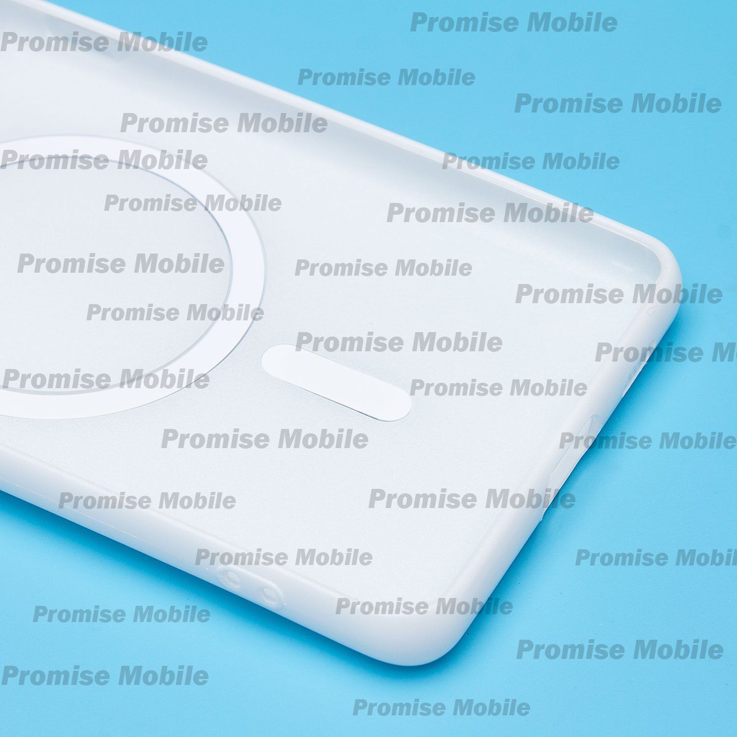 Чехол для Samsung SM-G998B (Galaxy S21 Ultra) силиконовый Matte MagSafe <белый> ― Розничный PromiseMobile