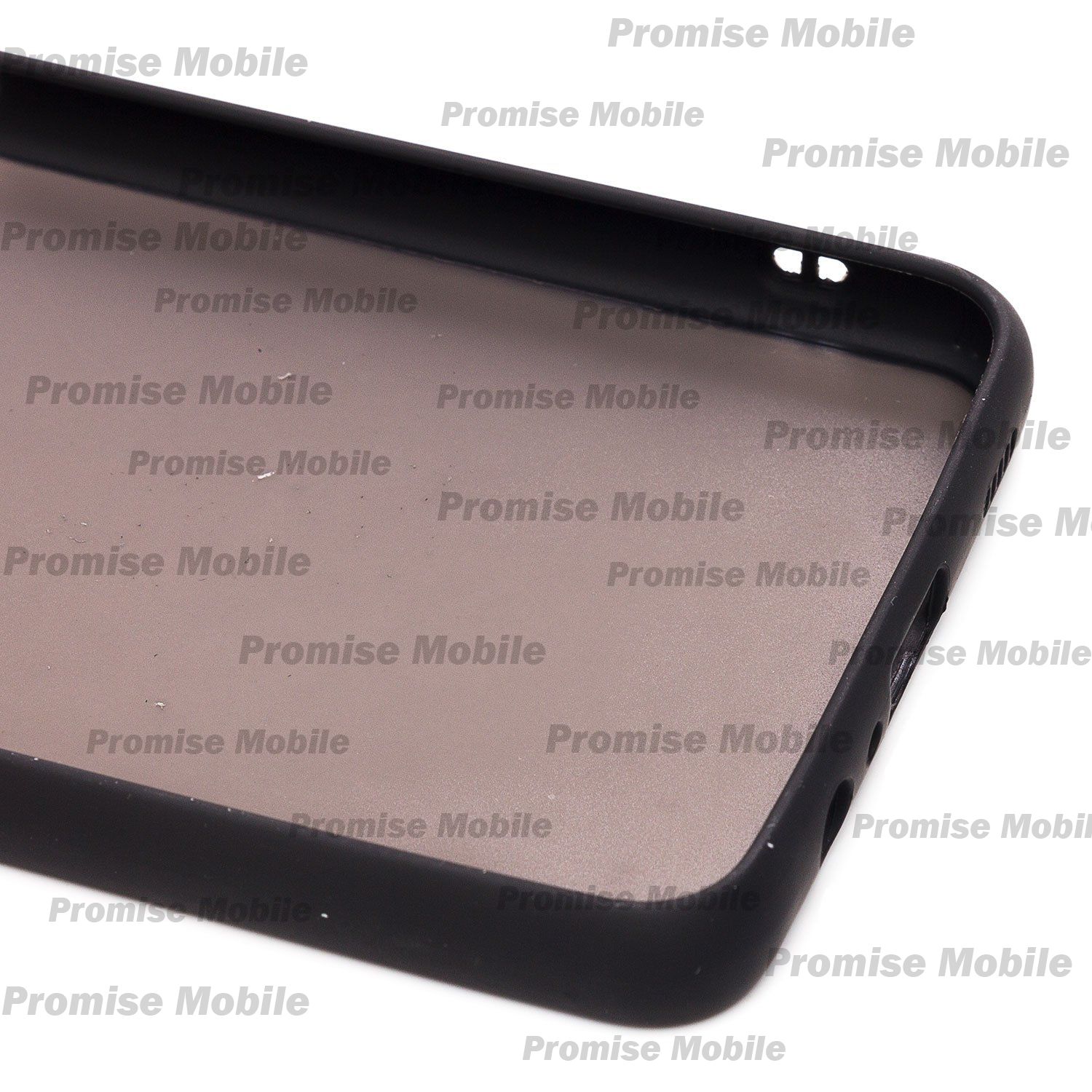 Чехол для Samsung SM-M127F (Galaxy M12) пластиковый с окантовкой <черный> ― Розничный PromiseMobile
