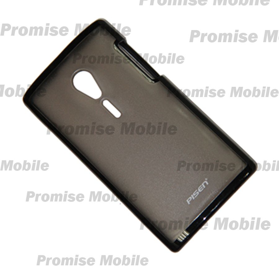 Чехол для Sony LT28 (Xperia Ion) задняя крышка пластиково-силиконовый Pisen <черный> ― Розничный PromiseMobile