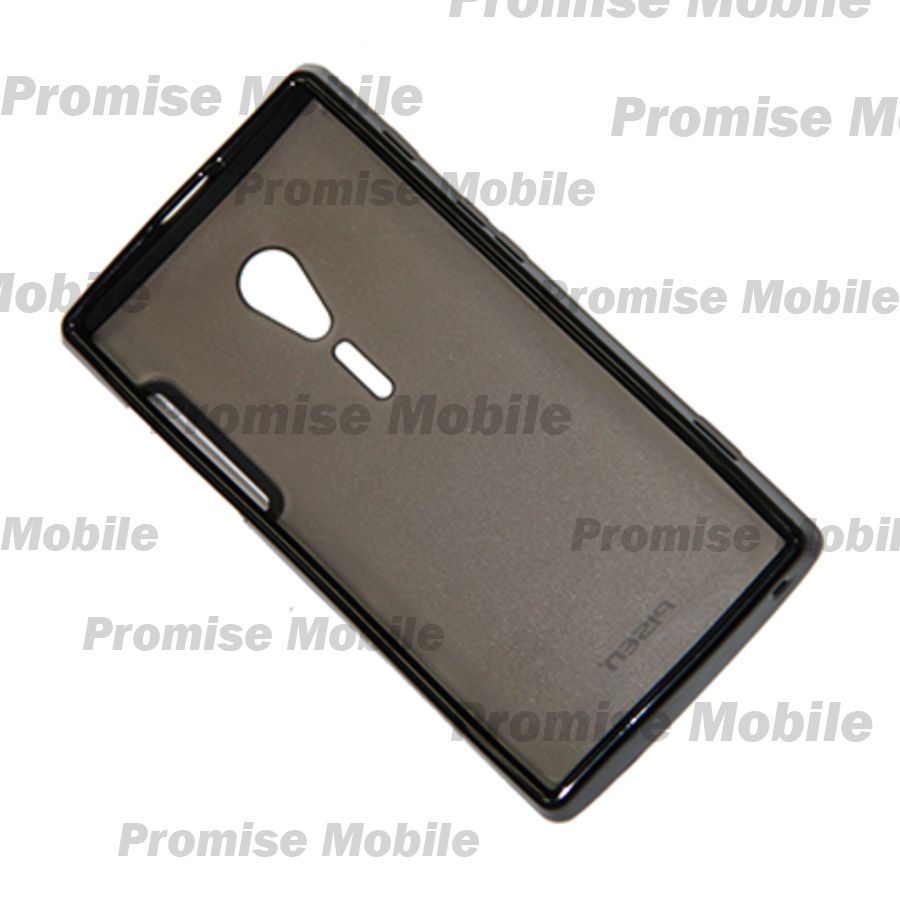 Чехол для Sony LT28 (Xperia Ion) задняя крышка пластиково-силиконовый Pisen <черный> ― Розничный PromiseMobile