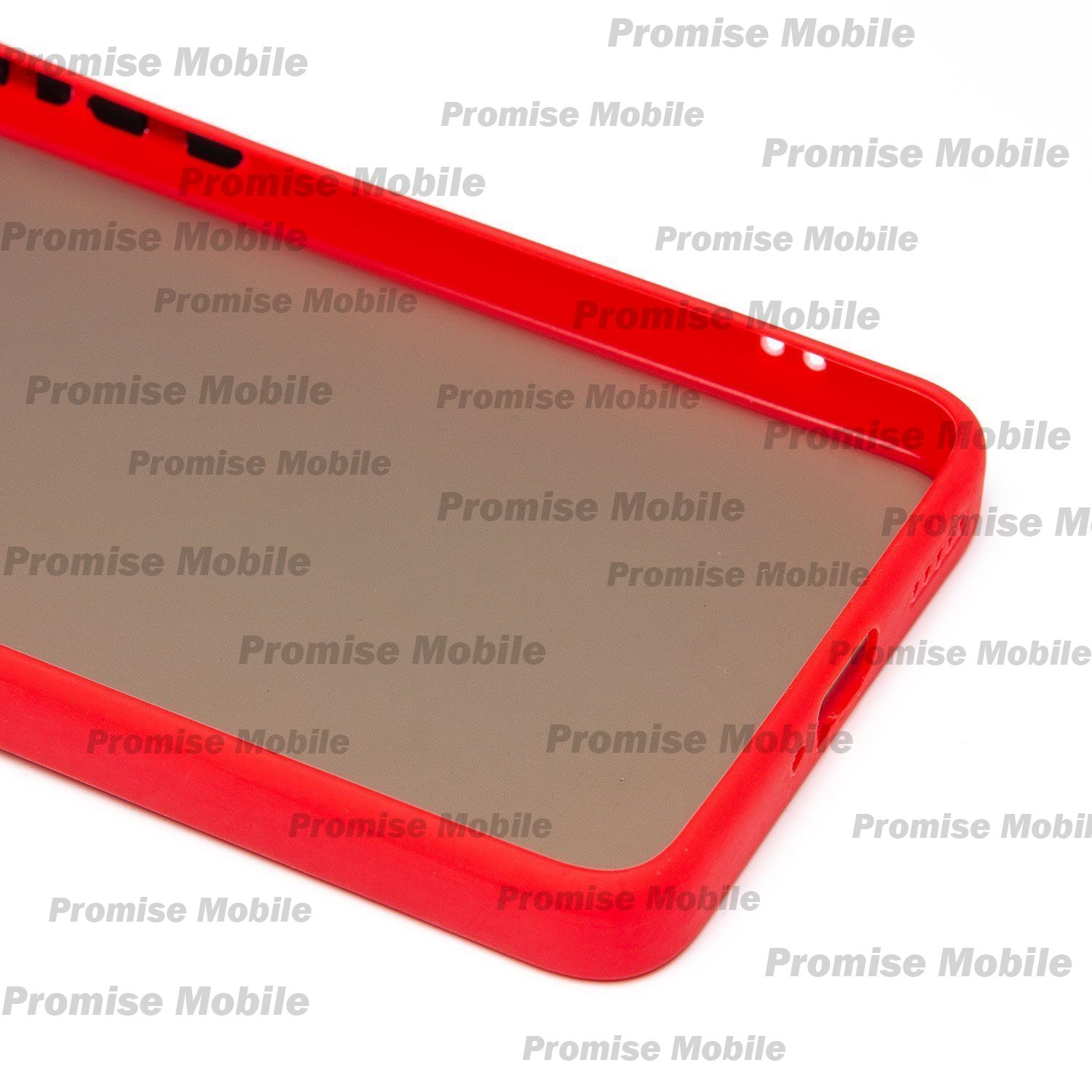 Чехол для Xiaomi 13T пластиковый с окантовкой <красный> ― Розничный PromiseMobile