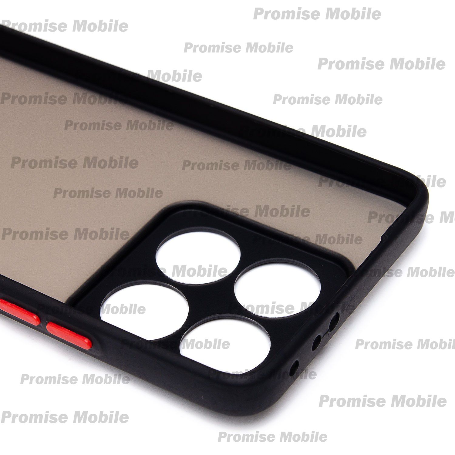 Чехол для Xiaomi 14T пластиковый с окантовкой <черный> ― Розничный PromiseMobile