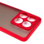 Чехол для Xiaomi 2407FPN8EG пластиковый с окантовкой <красный>