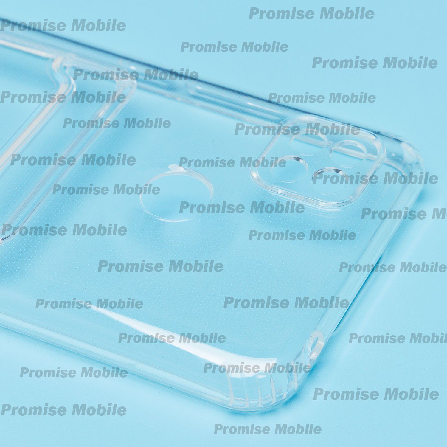 Чехол для Xiaomi Redmi 9C силиконовый с картхолдером №2 <прозрачный> ― Розничный PromiseMobile