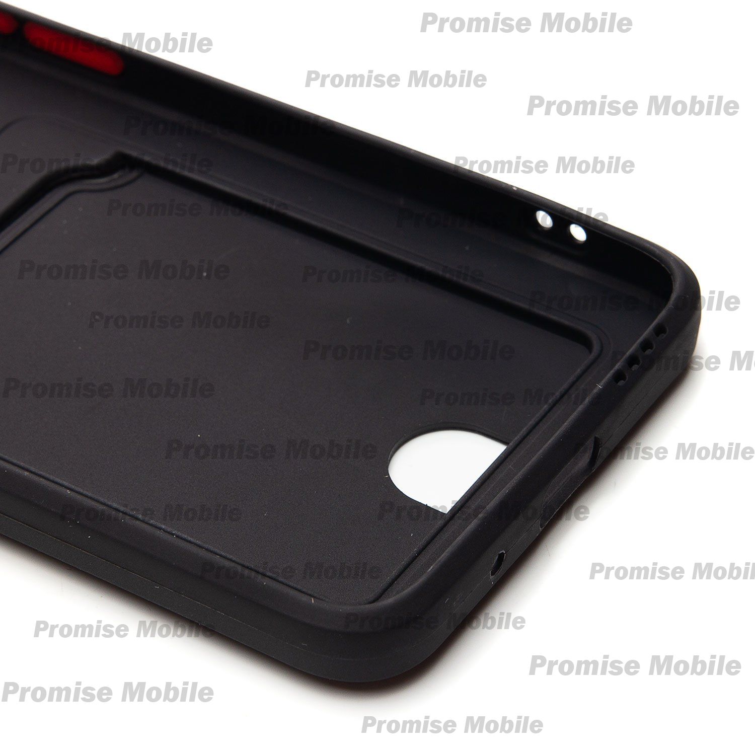 Чехол для Xiaomi 220333QPG силиконовый с картхолдером №6 <черный> ― Розничный PromiseMobile