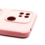 Чехол для Xiaomi 220333QAG силиконовый с картхолдером №4 <светло-розовый>