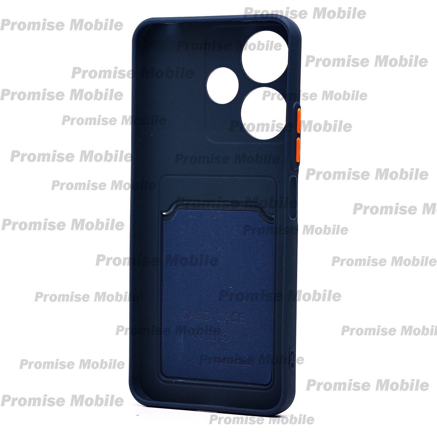 Чехол для Xiaomi Redmi 13 силиконовый с картхолдером №9 <темно-синий> ― Розничный PromiseMobile