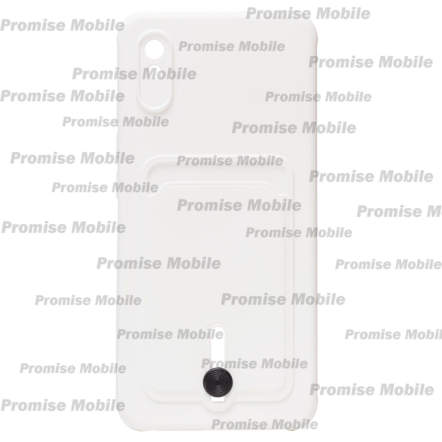 Чехол для Xiaomi Redmi 9A силиконовый с картхолдером №4 <белый> ― Розничный PromiseMobile