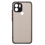 Чехол для Xiaomi Poco C50 пластиковый с окантовкой <черный>
