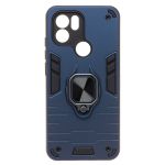 Чехол для Xiaomi Poco C50 силиконовый противоударный с кольцом <синий>