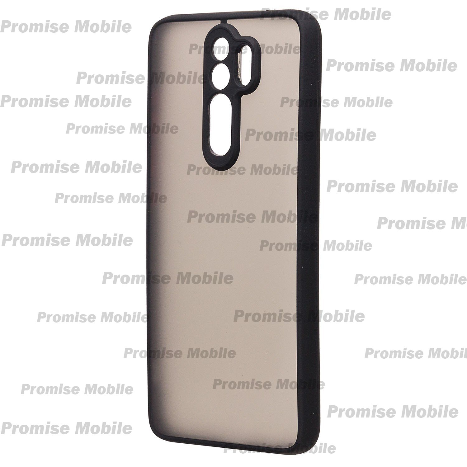 Чехол для Xiaomi M1906G7E пластиковый с окантовкой <черный> ― Розничный PromiseMobile