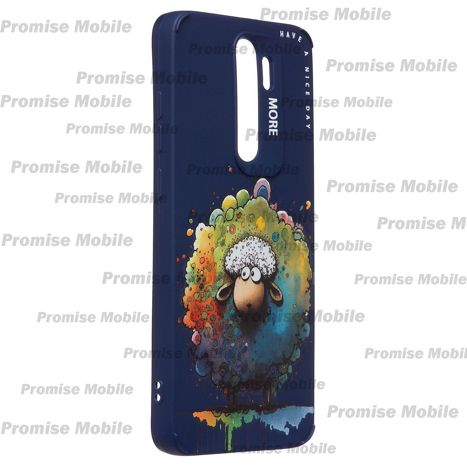 Чехол для Xiaomi M1906G7E силиконовый (рис. 335/овечка) <темно-синий> ― Розничный PromiseMobile