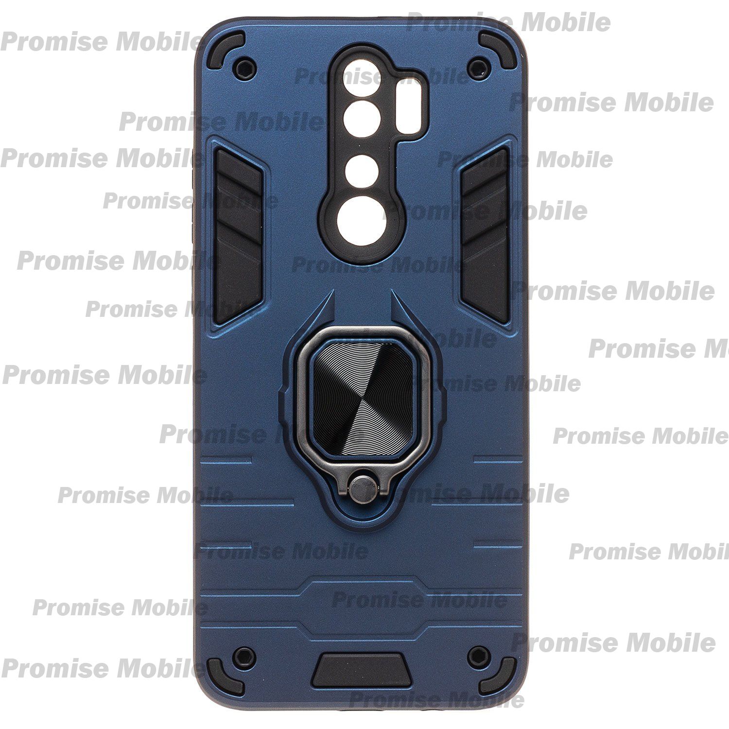 Чехол для Xiaomi M1906G7E силиконовый противоударный с кольцом <синий> ― Розничный PromiseMobile