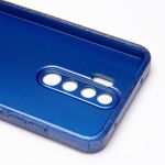 Чехол для Xiaomi M1906G7I силиконовый с блестками №3 <синий>