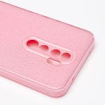 Чехол для Xiaomi M1906G7E силиконовый с блестками №3 <светло-розовый>