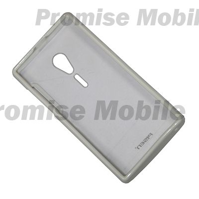 Чехол для Sony LT28 (Xperia Ion) задняя крышка пластиково-силиконовый Pisen <белый> ― Розничный PromiseMobile