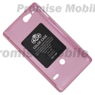 Чехол для Sony ST27 (Xperia Go) задняя крышка пластик лакированный SGP Case Ultra Slider <розовый> ― Розничный PromiseMobile