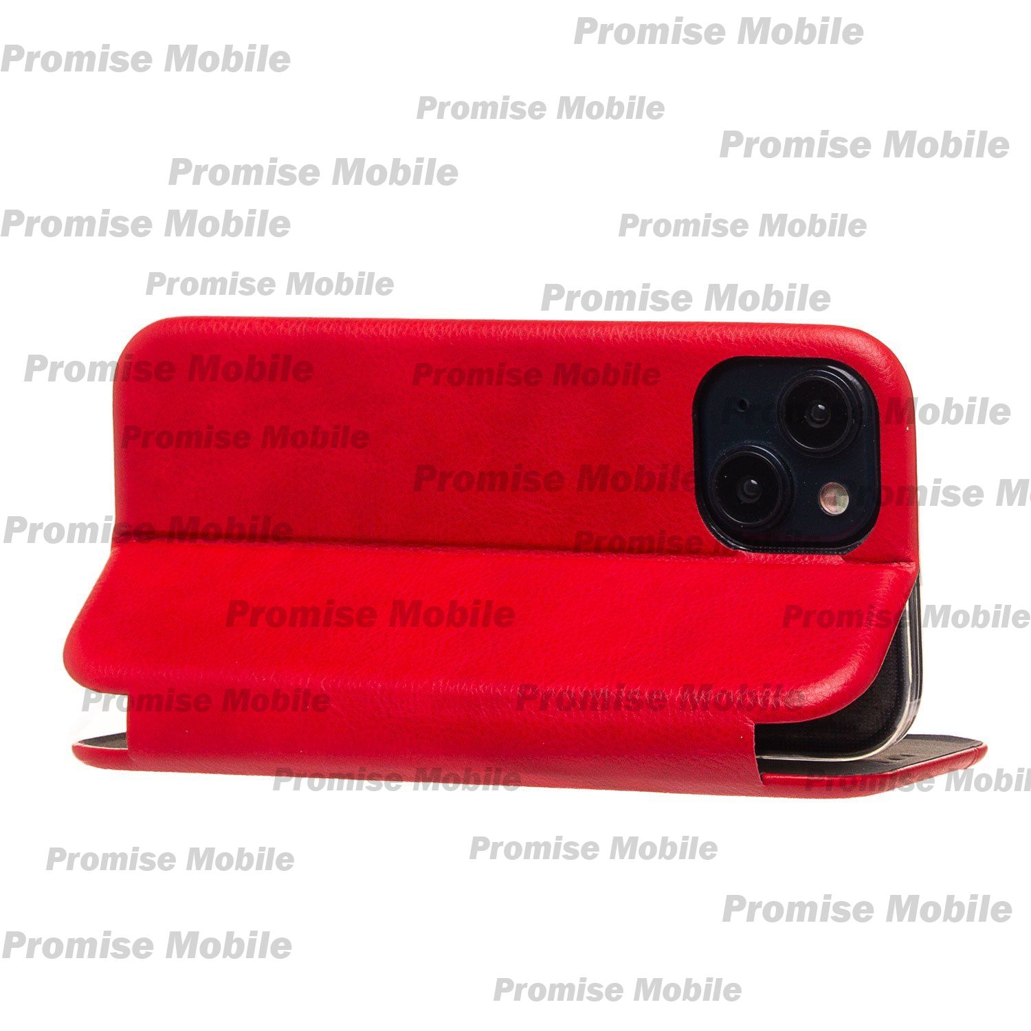 Чехол для Apple iPhone 15 флип боковой кожзам №3 <красный> ― Розничный PromiseMobile