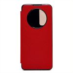 Чехол для Xiaomi 12S флип боковой кожзам №4 <красный>