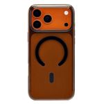 Чехол для Apple iPhone 18 Pro Max пластиковый MagSafe Сlear Сase <черно-прозрачный> (премиум)