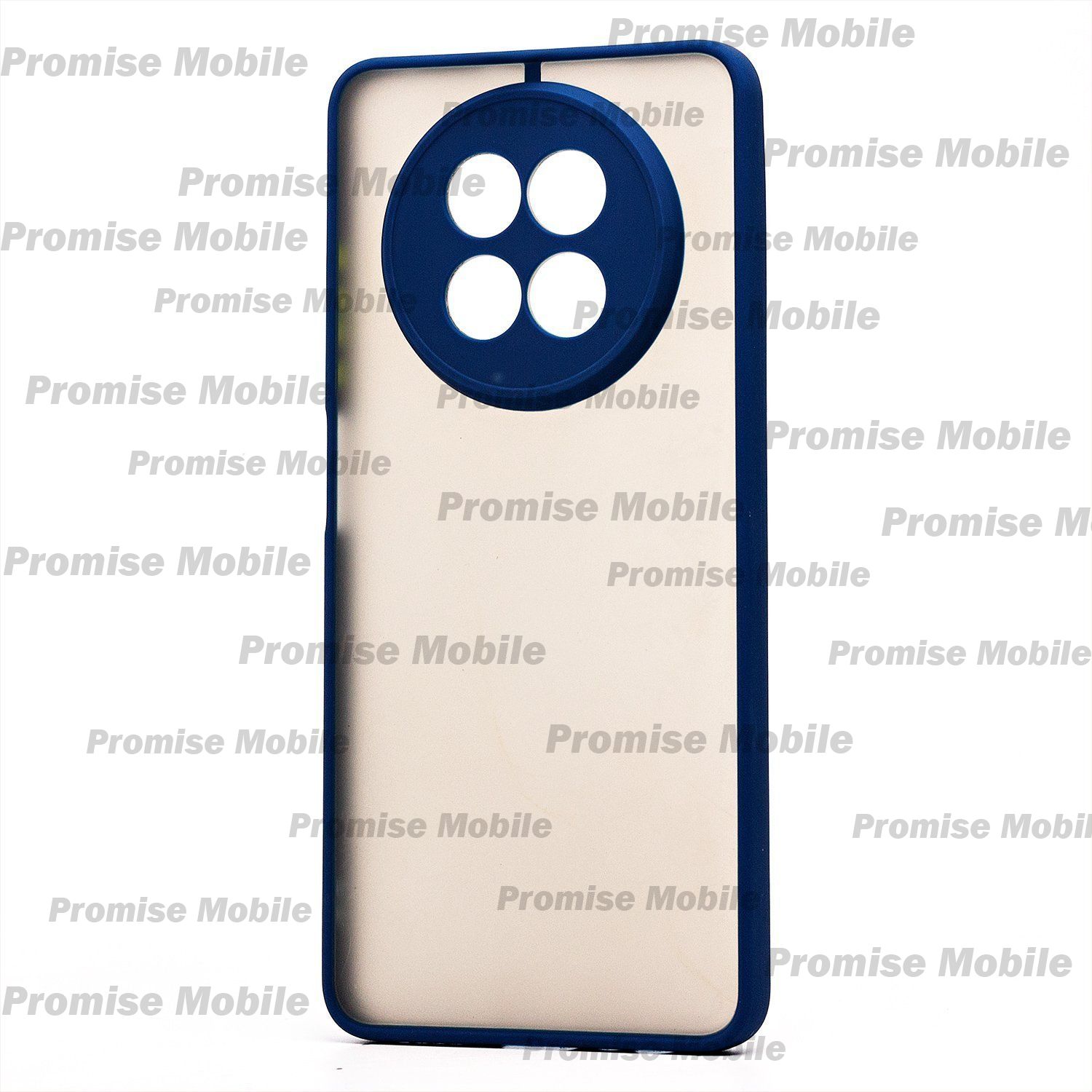 Чехол для Realme 12 5G пластиковый с окантовкой <темно-синий> ― Розничный PromiseMobile