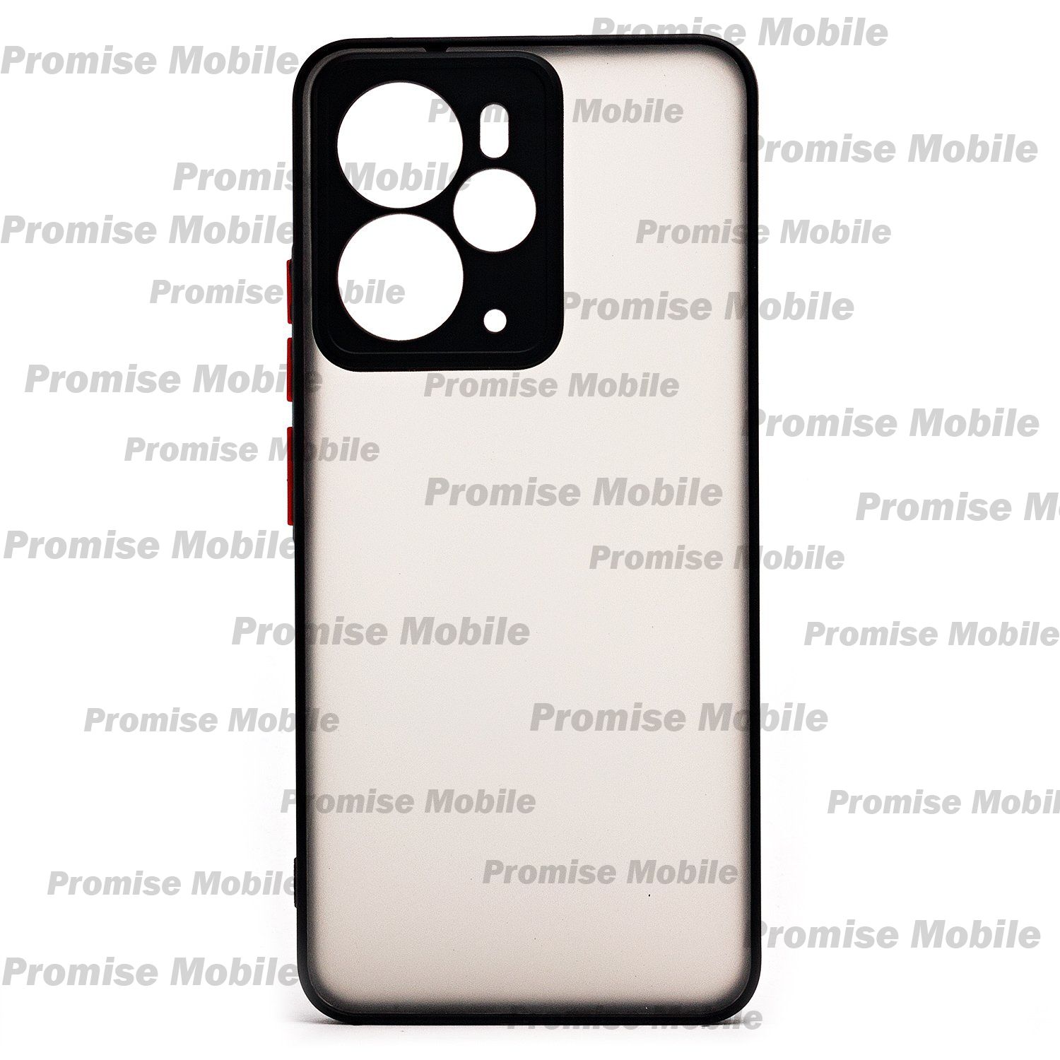 Чехол для Realme 14 5G пластиковый с окантовкой <черный> ― Розничный PromiseMobile