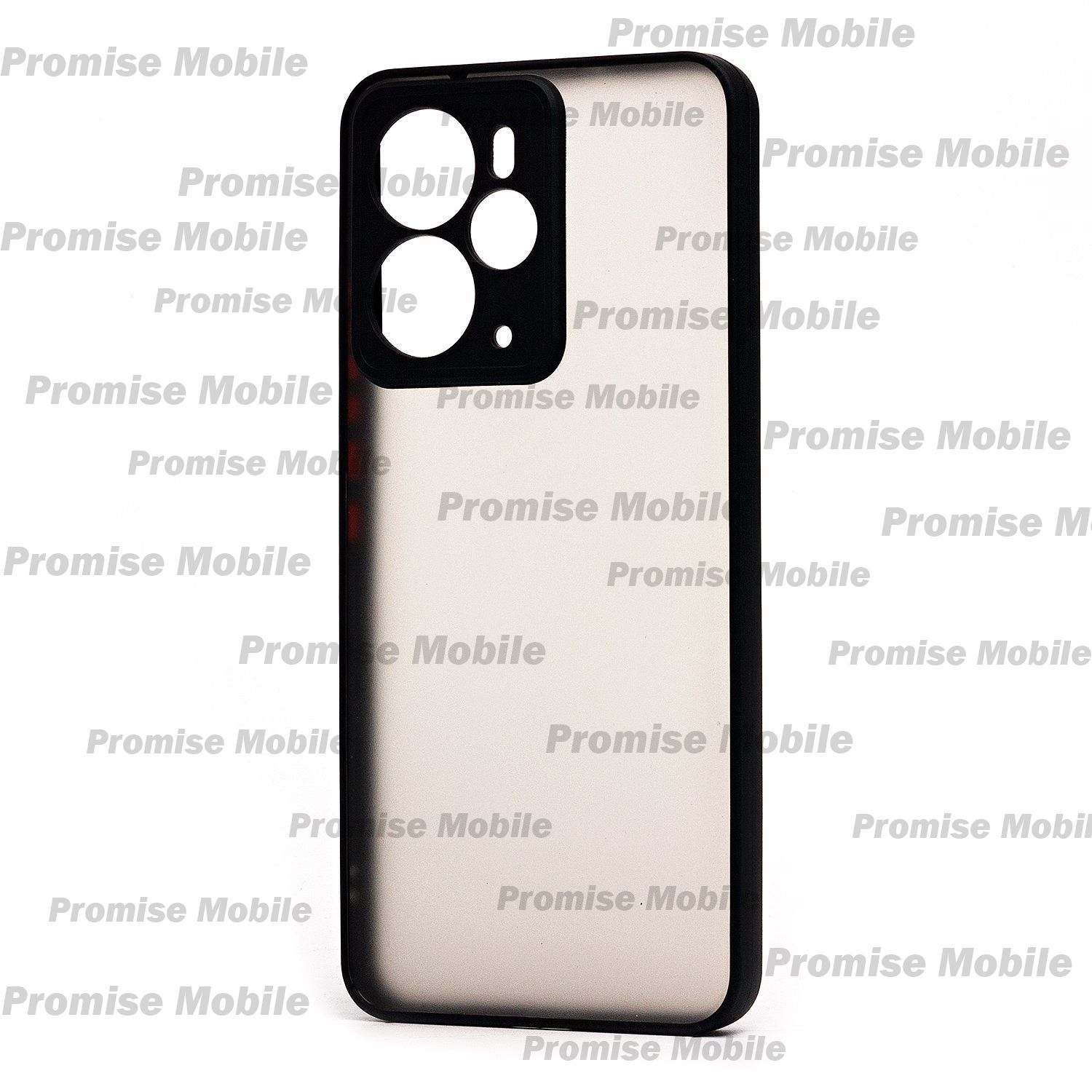 Чехол для Realme 14 5G пластиковый с окантовкой <черный> ― Розничный PromiseMobile