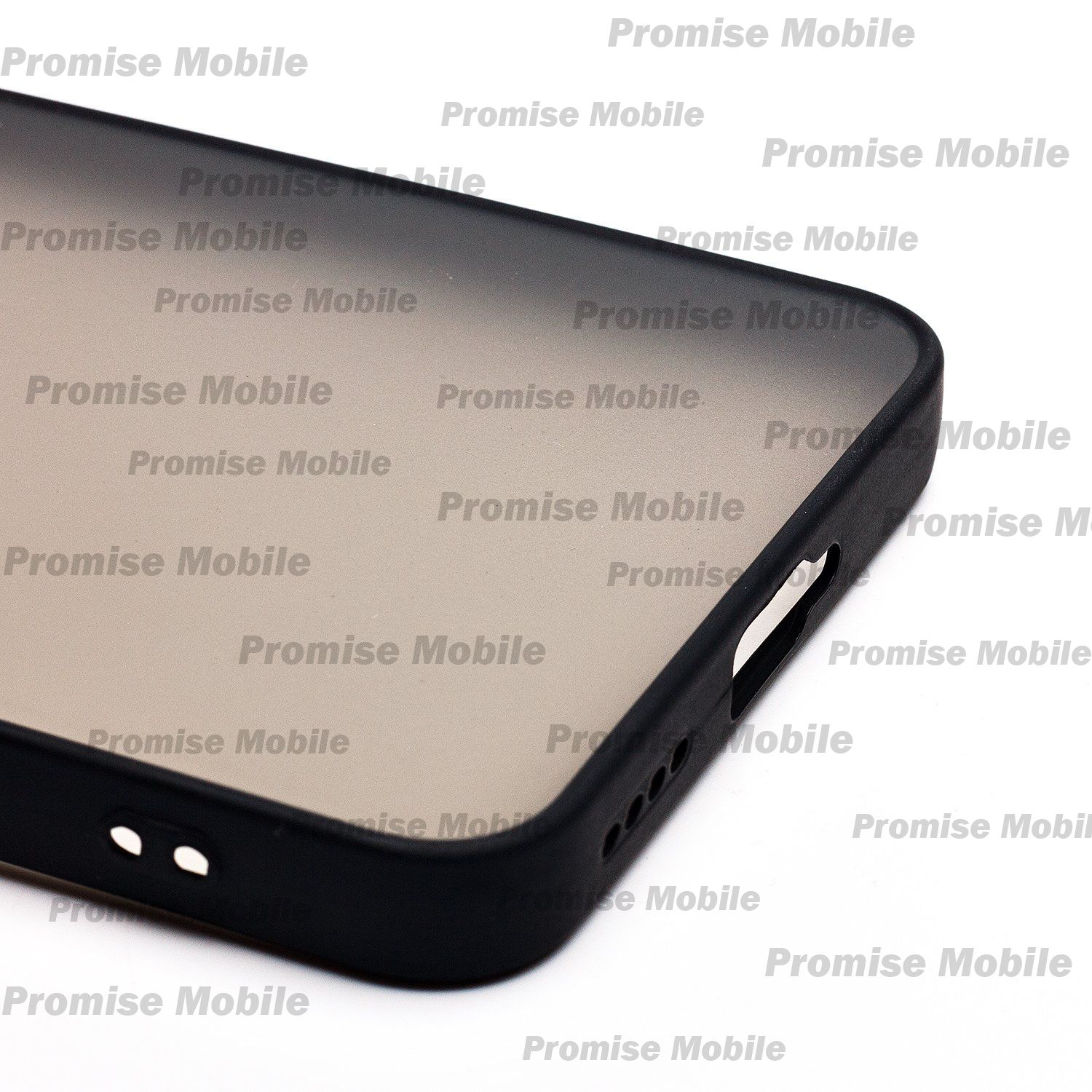 Чехол для Realme 14 5G пластиковый с окантовкой <черный> ― Розничный PromiseMobile