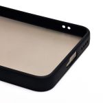 Чехол для Realme 14 5G пластиковый с окантовкой <черный>