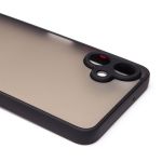 Чехол для Samsung SM-A065F (Galaxy A06) пластиковый с окантовкой <черный>