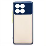 Чехол для Xiaomi Poco F6 Pro (23113RKC6G) пластиковый с окантовкой <темно-синий>