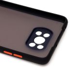 Чехол для Xiaomi Poco X3 Pro пластиковый с окантовкой <черный>