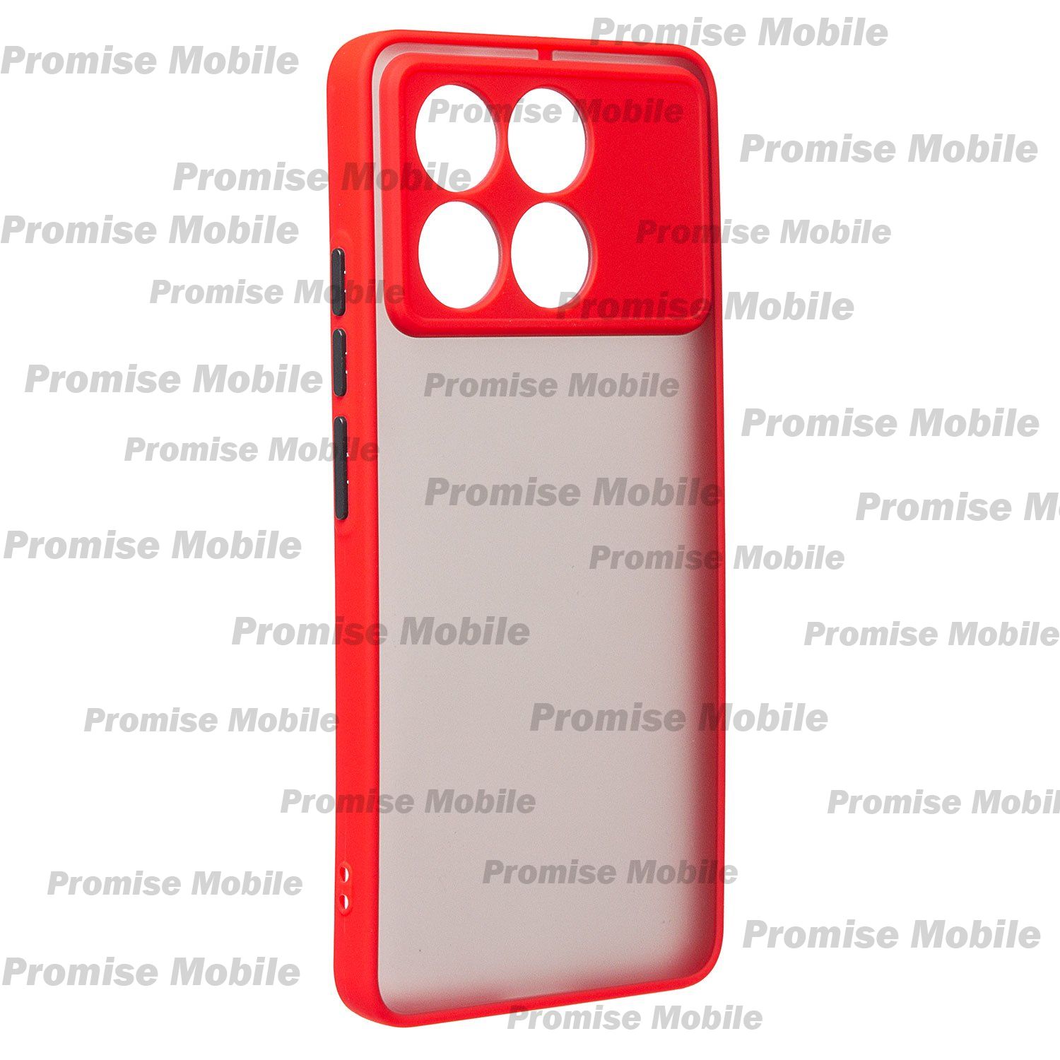 Чехол для Xiaomi 2311DRK48G пластиковый с окантовкой <красный> ― Розничный PromiseMobile