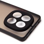 Чехол для Xiaomi Poco X7 пластиковый с окантовкой <черный>
