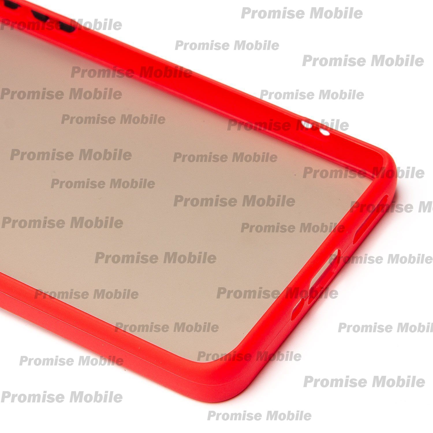 Чехол для Xiaomi Poco X7 пластиковый с окантовкой <красный> ― Розничный PromiseMobile